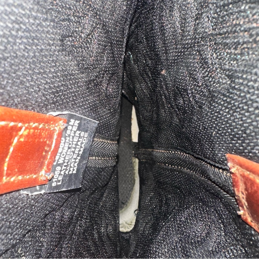 Women's Brown Embroidered Leather Western Cowboy Boots Sz 9 - Picture 11 of 12